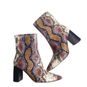Jeffrey Campbell Siren Bootie in Grey Wine Snake 6